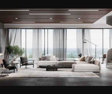 Living Room in 3 BHK Apartment at Adcore Westwood, Versova – for Sale