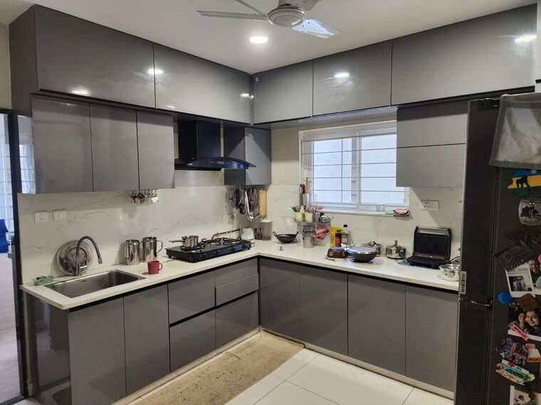 Kitchen, my-home-avatar 3 Bedroom 1834 Sq.Ft. Apartment In Gachibowli Hyderabad 9732367