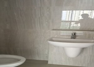 Bathroom in 1 BHK Apartment at Runwal Gardens, Dombivli East – for Rent