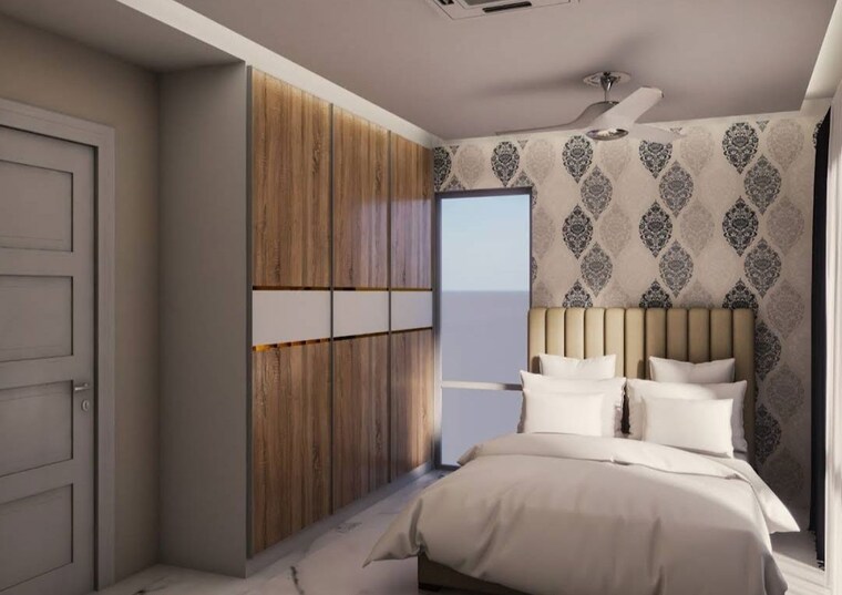 Bedroom, rajapushpa-green-dale 4 Bedroom 4110 Sq.Ft. Villa In Tellapur Hyderabad 9732440