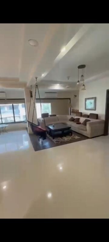 Living Room in 4 BHK Apartment at Silver Sand CHS, Andheri West – for Rent