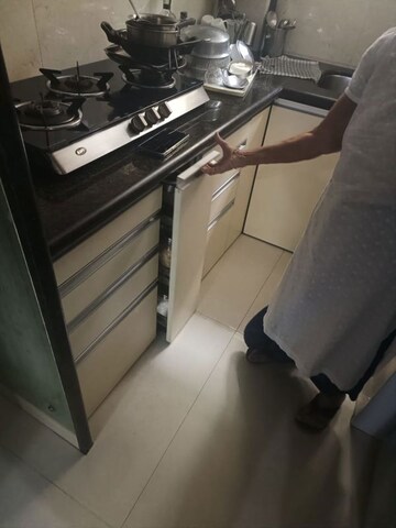 Kitchen in 1.5 BHK Apartment at Adarsh Nagar Society, Worli – for Rent