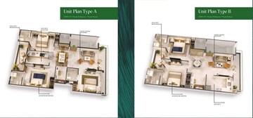 Floor Plan in 3.5 BHK Builder Floor at M3M Soulitude, Sector 89 – for Sale