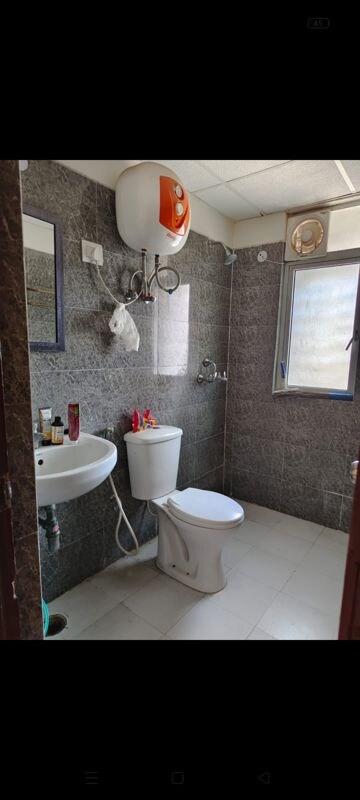 Bathroom in 2 BHK Apartment at VVIP Homes, Gaur City 2 – for Rent