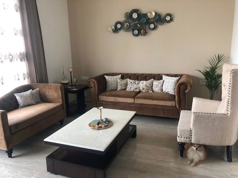 Living Room, elite-golf-green 5 Bedroom 2715 Sq.Ft. Apartment In Sector 79 Noida 9733673