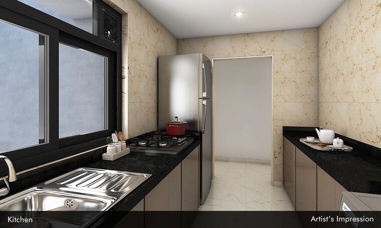 Kitchen, andheri-chs 2 Bedroom 780 Sq.Ft. Apartment In Andheri West Mumbai 9733918