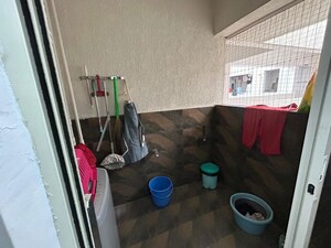 Bathroom in 3 BHK Apartment at Shivam 19 Grand West, Thergaon – for Sale