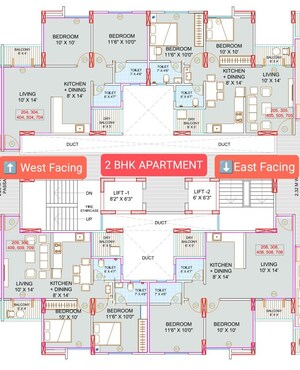 Floor Plan in 2 BHK Apartment at Windsor County, Ambegaon Budruk – for Sale