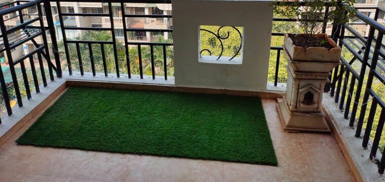 Balcony, kumar-padmaja-apartment 2 Bedroom 1102 Sq.Ft. Apartment In Kothrud Pune 9734746
