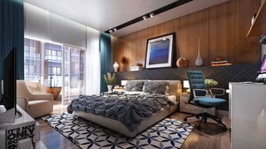 Bedroom in 4 BHK Builder Floor at Adani Samsara Ivana, Sector 63 – for Sale