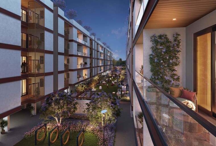 Balcony, adani-samsara-ivana 4 Bedroom 1702 Sq.Ft. Builder Floor In Sector 63 Gurgaon 9734880