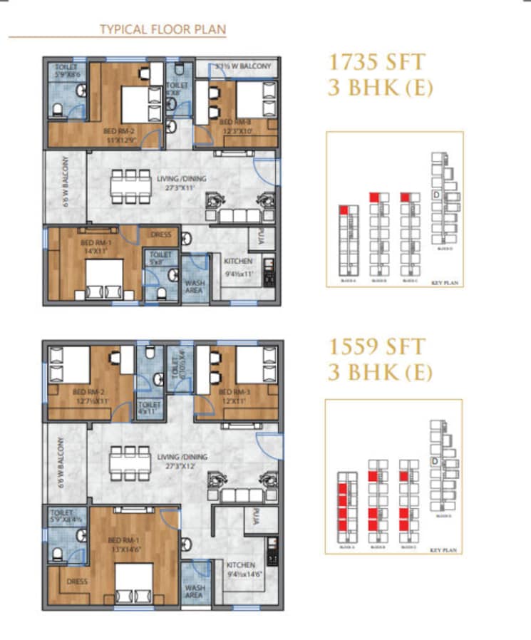 Floor Plan, charkop sector 4 3 Bedroom 803 Sq.Ft. Builder Floor In Charkop Sector 4 Mumbai 9735494
