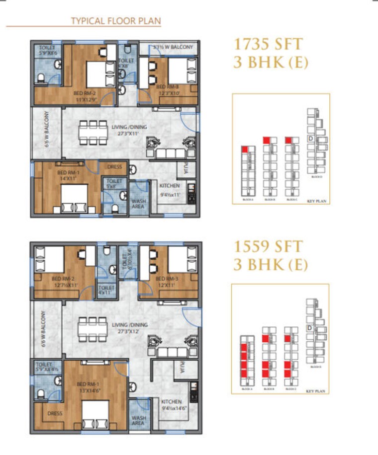 Floor Plan, charkop sector 4 3 Bedroom 824 Sq.Ft. Builder Floor In Charkop Sector 4 Mumbai 9735508
