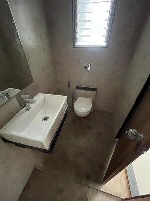 Bathroom in 3 BHK Apartment at Kohinoor Zen Estate, Kharadi – for Rent