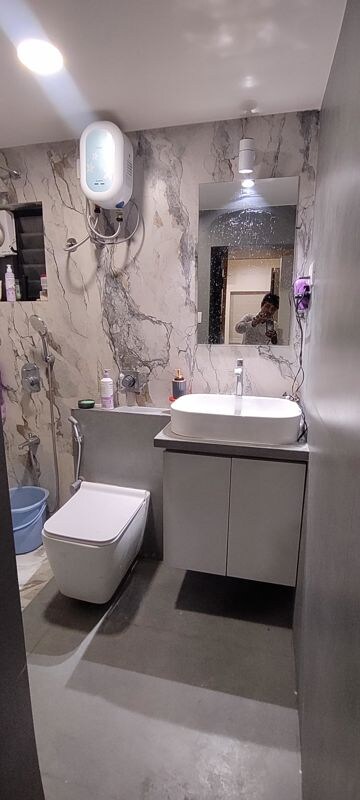 Bathroom in 2 BHK Apartment at Memnagar – for Sale