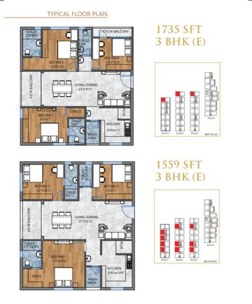 Floor Plan in 3 BHK Builder Floor at Charkop Sector 4 – for Sale