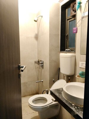 Bathroom in 2 BHK Apartment at Runwal Symphony, Santacruz East – for Rent