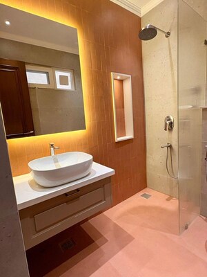 Bathroom in 4 BHK Apartment at Vasant Kunj – for Rent
