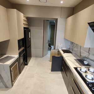 Kitchen in 3 BHK Apartment at Lodha World View, Empire Mill – for Rent