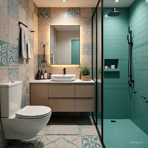Bathroom in  Pg at Vibhuti Khand – for Rent