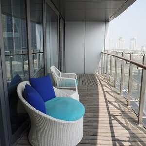 Bathroom in 4 BHK Apartment at Lodha Sea Face, Dairy Colony – for Rent