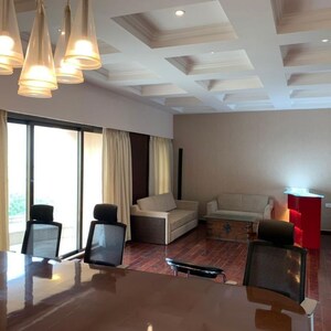 Living Room in 3 BHK Apartment at Lodha The World Towers World One Tier 3 Trinity, Empire Mill – for Rent