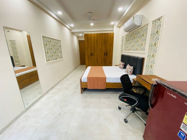 Living Room, the-aawas Studio 250 Sq.Ft. Builder Floor In Sector 39 Gurgaon 9736478