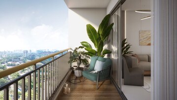 Balcony in 3 BHK Apartment at Gorai Ruby CHS, Borivali West – for Sale