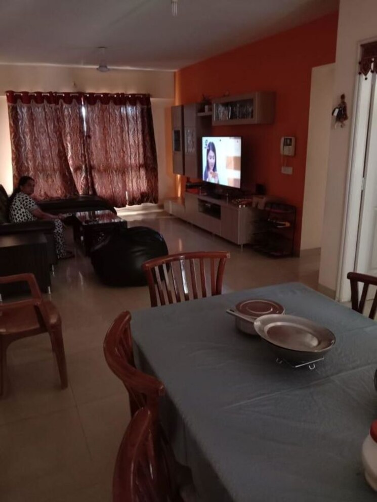 Living Room, madhuban-satin-brick 3 Bedroom 1650 Sq.Ft. Apartment In Kharadi Pune 9736719