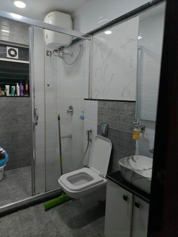 Bathroom in 3 BHK Apartment at Goel Ganga Liviano, Kharadi – for Rent