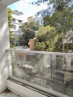 Balcony in 3 BHK Apartment at Sugra Terrace Apartments, Kalyani Nagar – for Rent