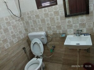 Bathroom in 2 BHK Builder Floor at Dharam Colony – for Rent