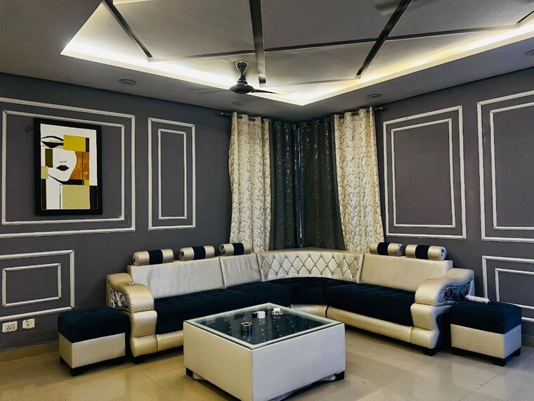 Living Room, ansal-api-celebrity-gardens 3.5 Bedroom 1800 Sq.Ft. Apartment In Sushant Golf City Lucknow 9737196