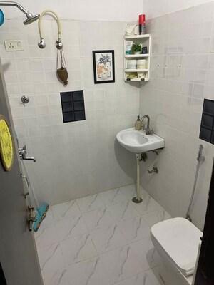 Bathroom in 3 BHK Apartment at Sanjay Nagar – for Sale