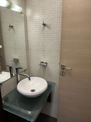 Bathroom in 3 BHK Apartment at Landmark Building Bandra West, Bandra West – for Rent
