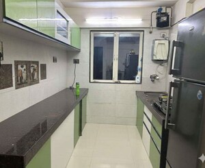 Kitchen in 3 BHK Apartment at Ssakash Chandralekha CHSL, Avdhut Nagar – for Rent