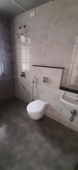 Bathroom in 3 BHK Apartment at Nyati Elysia, Kharadi – for Rent