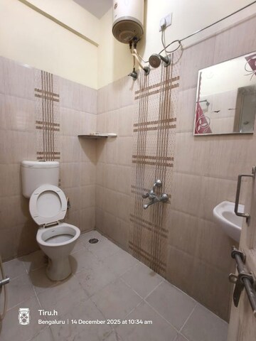 Bathroom in 2 BHK Builder Floor at Hsr Layout – for Rent