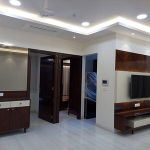 Living Room in 4 BHK Apartment at Indiabulls Blu, Upper Worli – for Rent