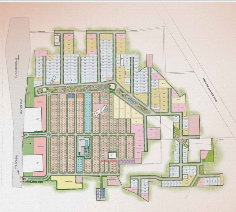 Master Plan, signature-global-daxin-vistas 3.5 Bedroom 1550 Sq.Ft. Apartment In Bhondsi Gurgaon 9738076