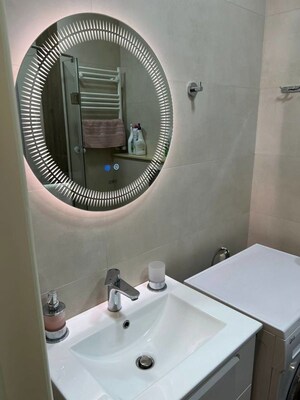 Bathroom in 3 BHK Builder Floor at Nangal Dewat – for Rent