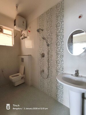 Bathroom in 3 BHK Builder Floor at Hsr Layout – for Rent