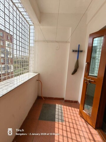Balcony in 3 BHK Builder Floor at Hsr Layout – for Rent