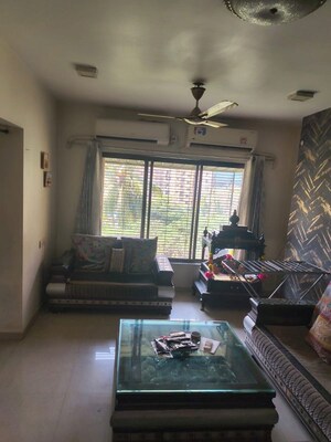 Living Room in 3 BHK Apartment at Riddhi Garden, Malad East – for Rent