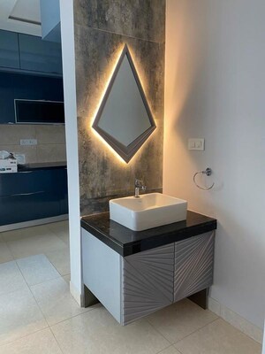 Bathroom in 3 BHK Apartment at Prestige High Fields, Gachibowli – for Sale