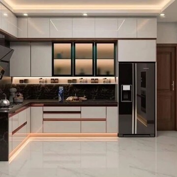 Kitchen in 3 BHK Builder Floor at Mahagun Mahagunpuram II, Lal Kuan – for Sale