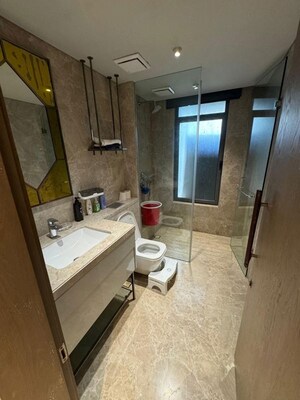 Bathroom in 3 BHK Apartment at Bandra West – for Rent