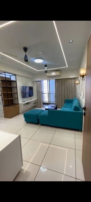 Living Room in 3 BHK Apartment at Venus Benecia, Bodakdev – for Rent