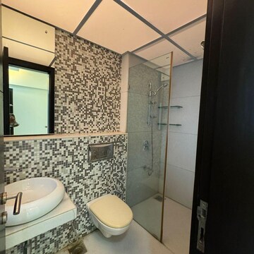 Living Room in 4 BHK Apartment at Raheja Atlantis, Lower Parel West – for Rent