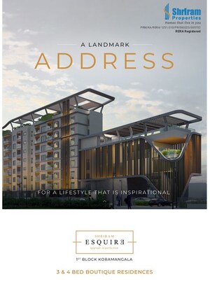 3 BHK Apartment For Sale in Shriram Esquire, Koramangala